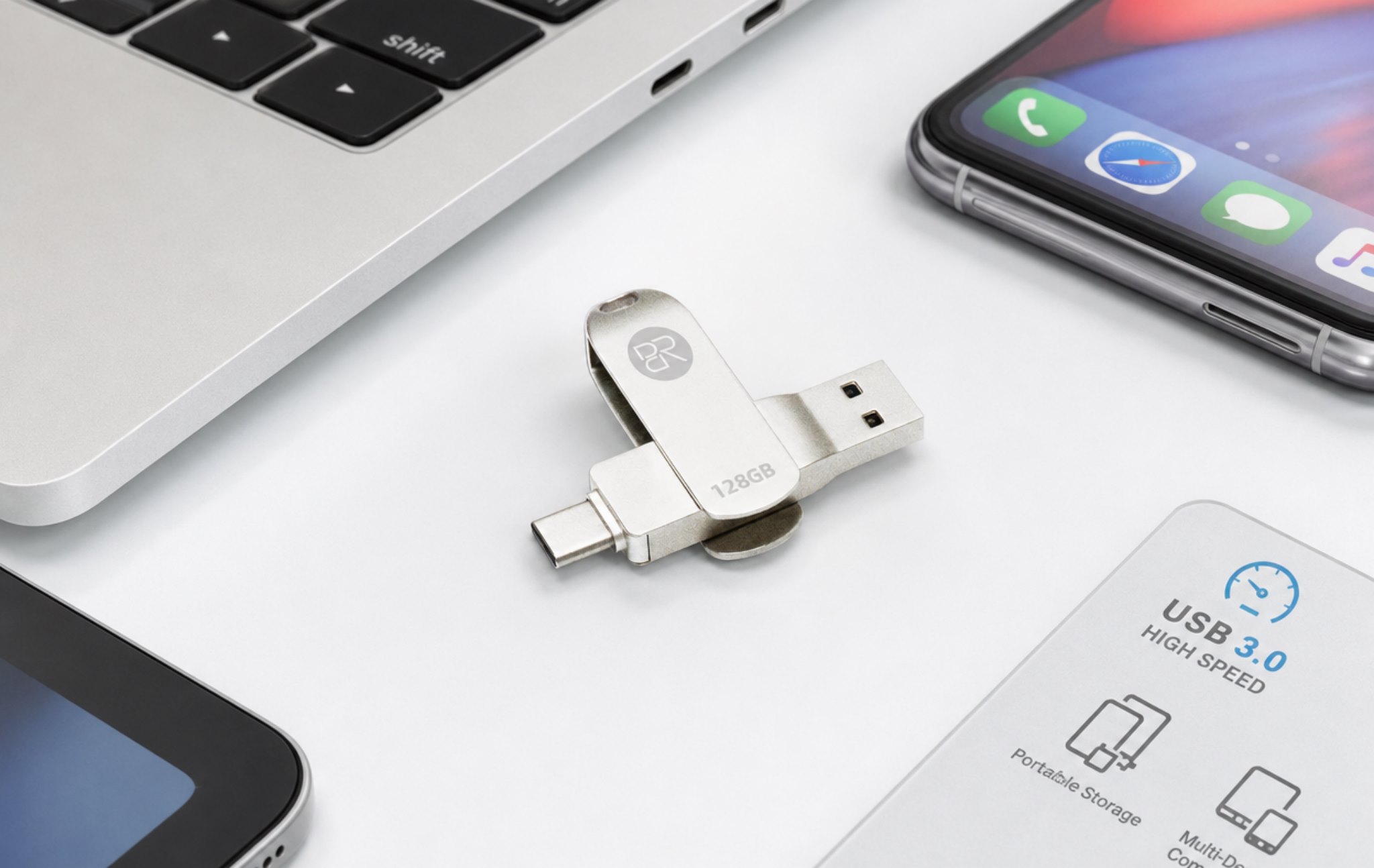 USB-C dual-port drive product image